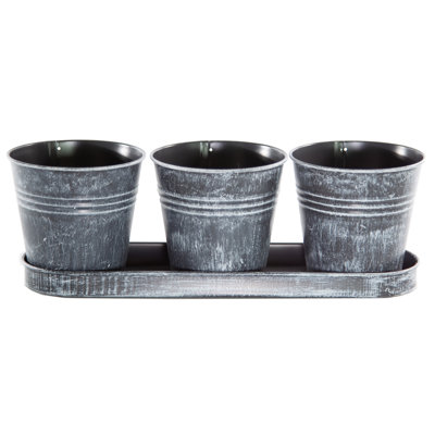 Northwoods Metal Pot Planter