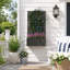 Lit de jardin surélevé en métal avec treillis et panneau d'intimité pour plantes grimpantes d'extérieur et décoration de patio