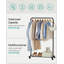 Mcvay 92.5cm Rolling Clothing Rack