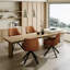 Gefjun 46cm H Upholstered Metal Armchair in Light Brown-161834916
