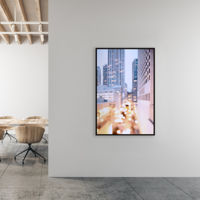 «Pastel Nights», art mural encadré, H 46,75 po x l 31,75 po, Noir