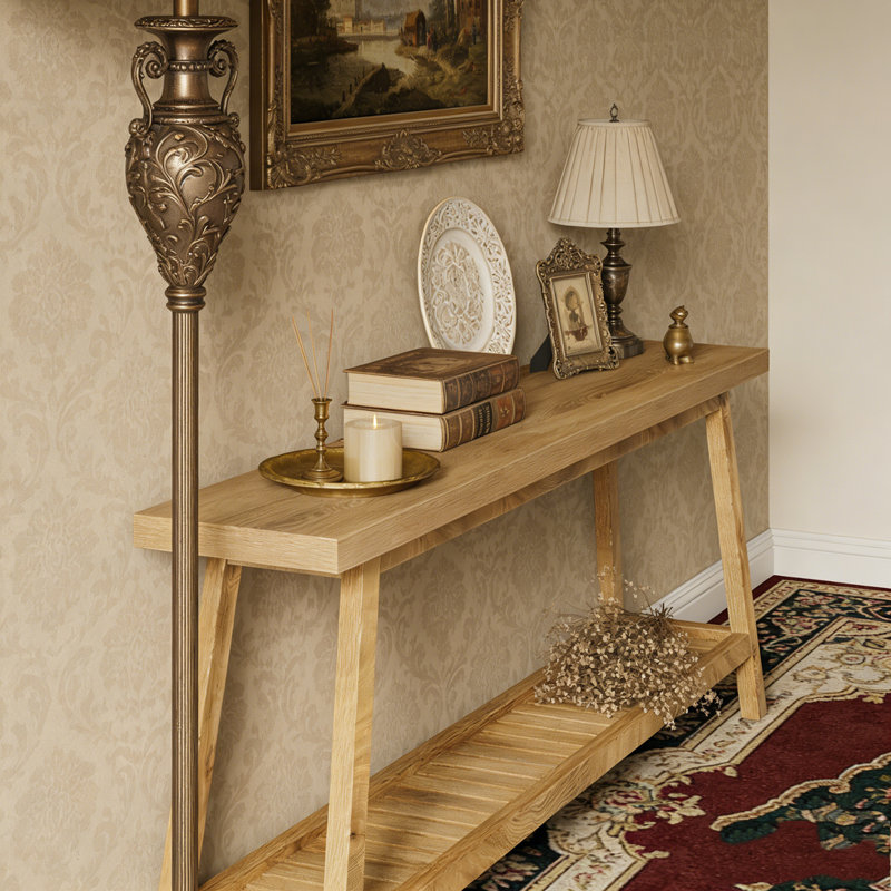Table de canapé à 2 niveaux Farmhouse, Light Brown