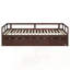 Lit de jour extensible avec couchette, lit de jour en bois pour des solutions de couchage et de sièges polyvalentes, pour les chambres d'amis et les petits espaces.-690607278