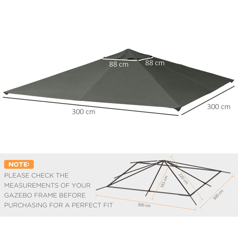 Replacement Canopy, Grey