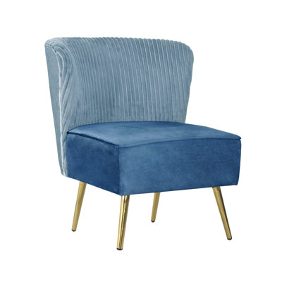 Maleka 25.6'' Wide Tufted Velvet Side Chair