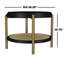 Table d'appoint ronde avec tablette de rangement (y compris la table basse)-656966814