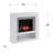 Lirrington Stainless Steel Touch Screen Electric Fireplace
