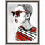 Allure 5' Framed Print on Glass