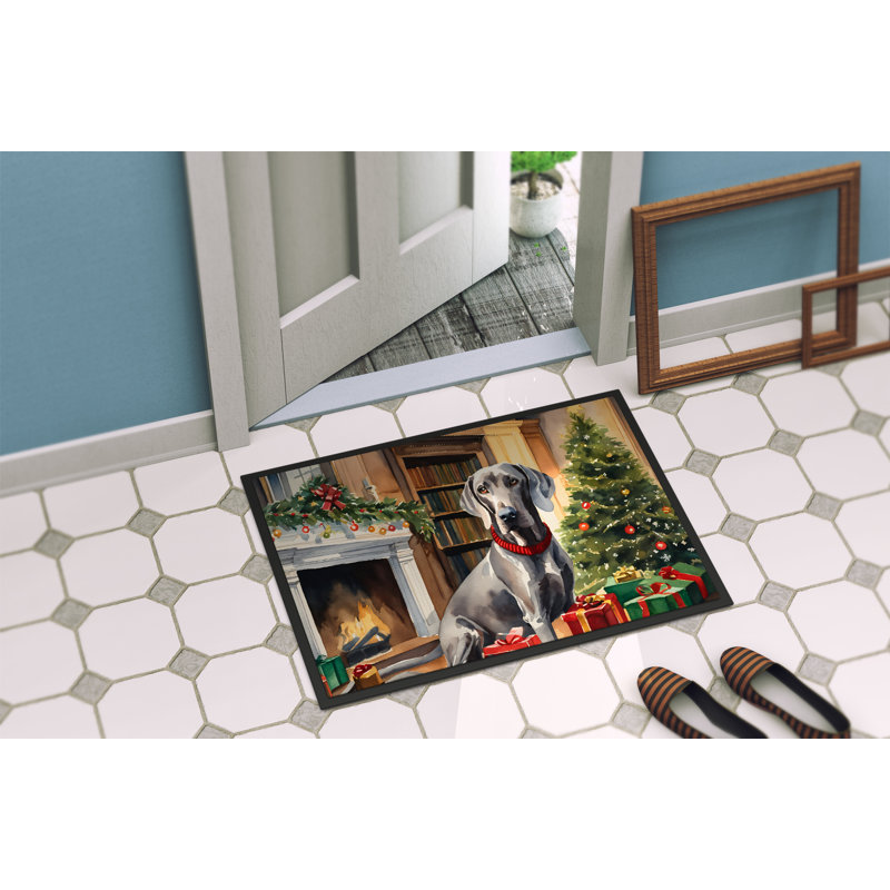 Tapis d'entrée antidérapant Jelayne, L 18 po x L 27 po