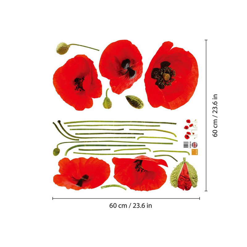 Plants & Flowers Non-Wall Damaging Wall Decal
