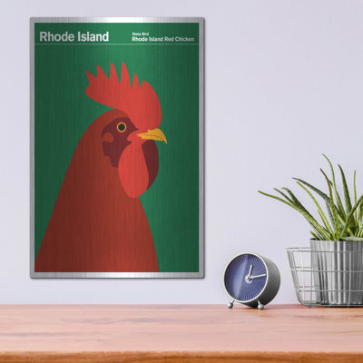 «State Posters 17 'By Print Collection, Metal Wall Art» par Print Collection