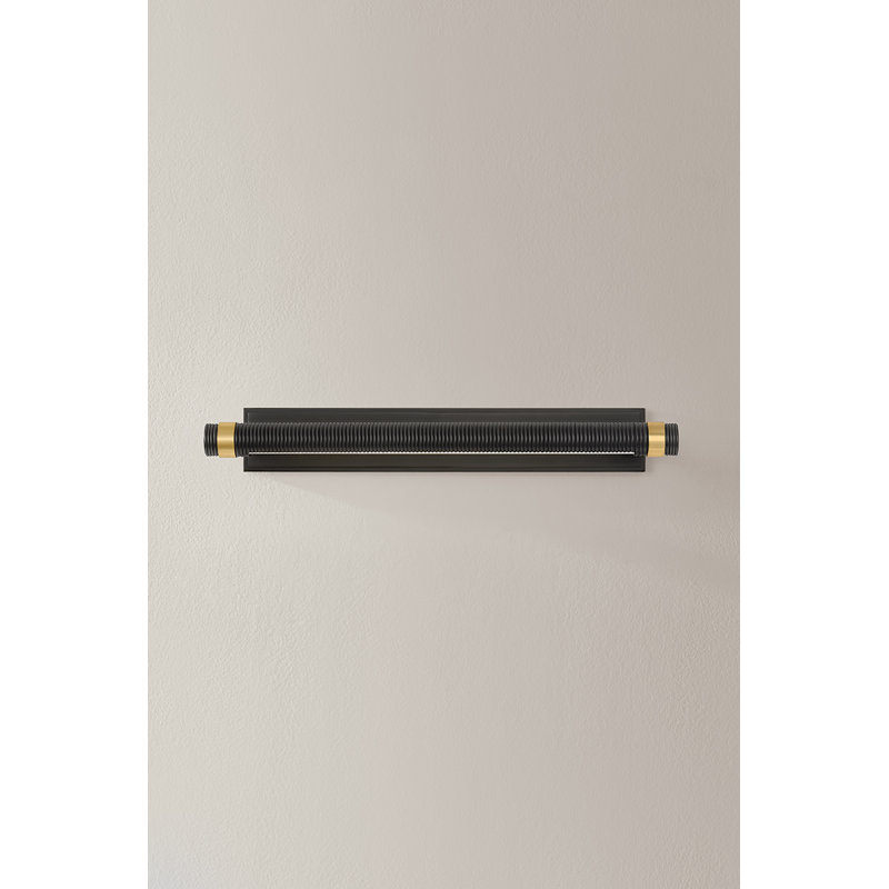 Havelock Table Lamp, Black/Gold, 2.75" H x 18" W x 18" D