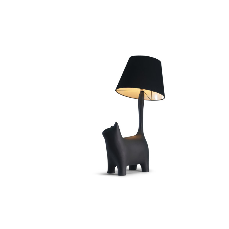 Cat With A Hat Table Lamp, Black