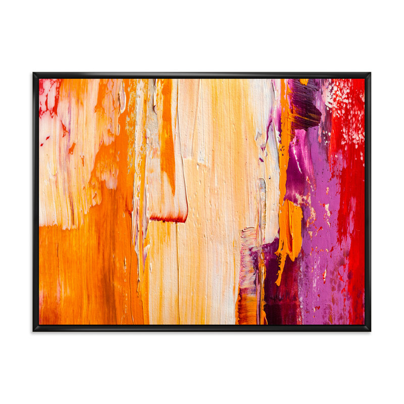 Abstrait vert grunge - Peinture sur toile, Cadre flottant noir, H 12 po x l 20 po x p 1 po