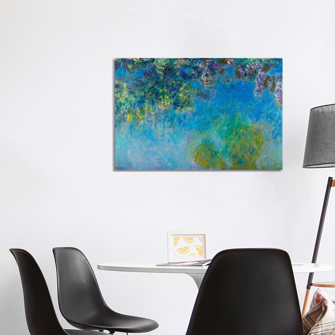 Wisteria by Claude Monet - Wrapped Canvas Painting