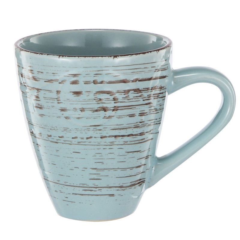 Guernsey Stoneware Coffee Mug, Turqouise