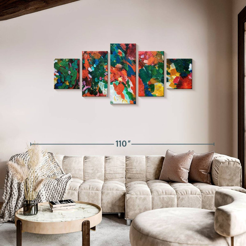 Magnifique abstrait, H 36 po x l 80 po