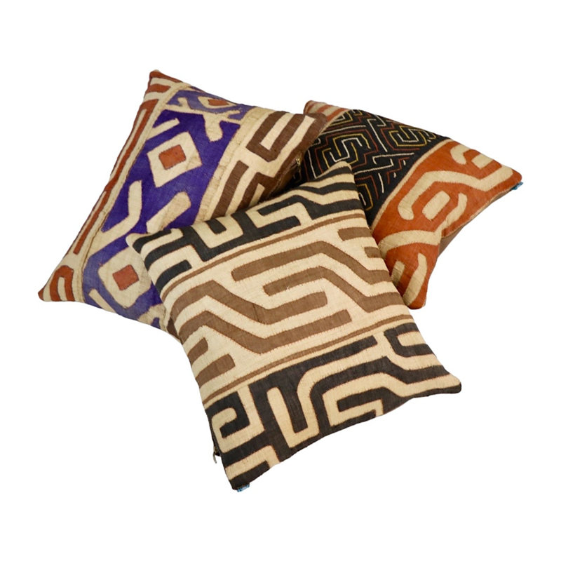 Housse de coussin carré en similicuir