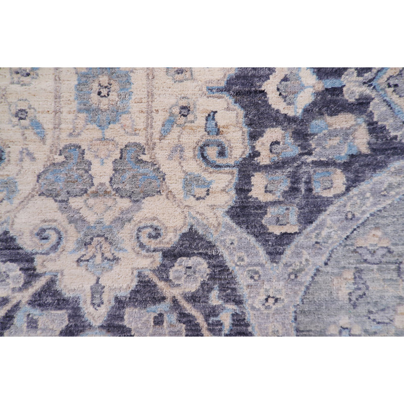 Tapis gris noué à la main de haute qualité Ziegler 3000