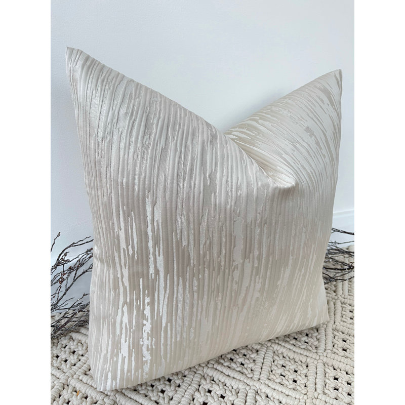 Abstract Beige Square Cushion Cover