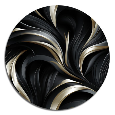 Aurore - Abstract Round Metal Art