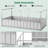 Arlmont & Co. 69'' X 36'' X 28'' Galvanized Raised Garden Bed W/ Cover Roll-up Window Greenhouse