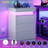 Modern 3-Drawer Nightstand with LED Light and Charging Station, 26.9" Tall Bedside Table with USB Ports & Outlets for Bedroom, Apartment, Dorm Room-1962375722