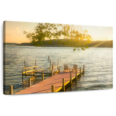 Alvord Lake Geneva Sunset Dock