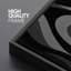 Abstrait noir gris tourbillon, reproduction d'art sur toile encadrée-128129141-128129143