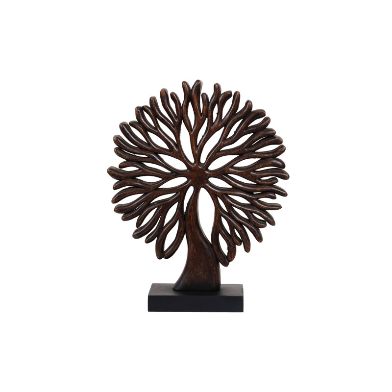 Arbre en bois sur base