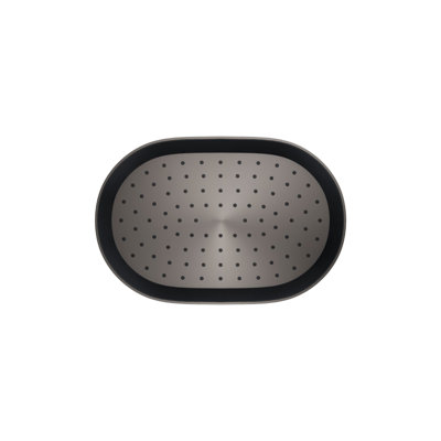 Statement2.5 GPM Oval 12 in. Rainhead with Katalyst Air-Induction Technology