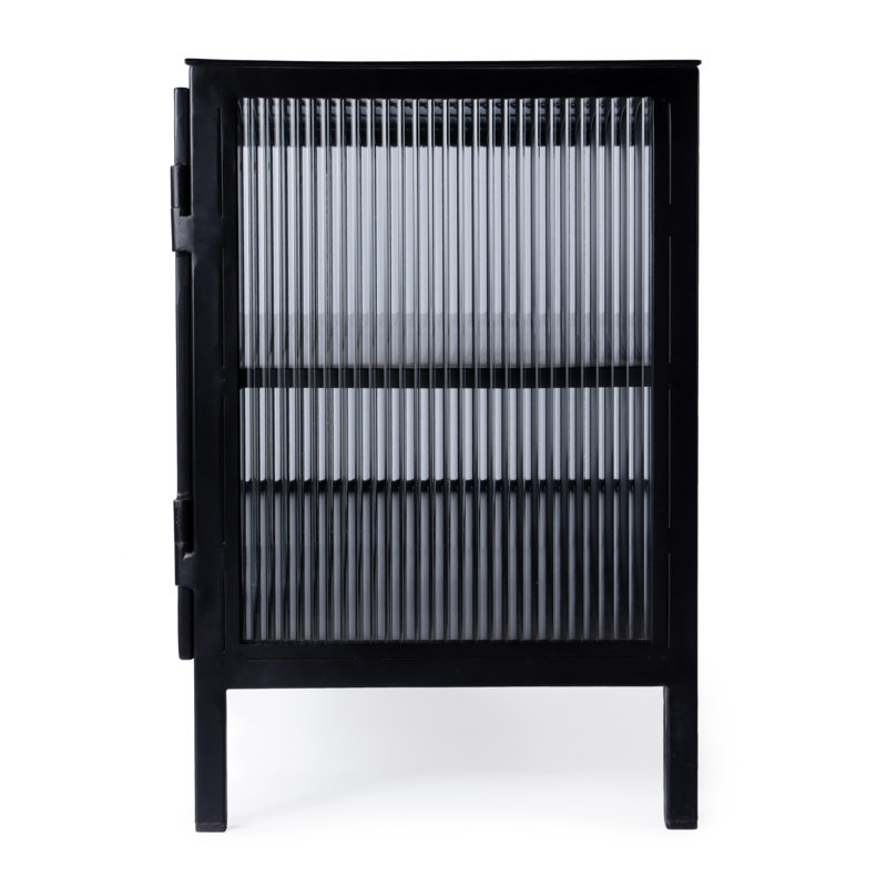 Hoxton Ribbed Glass Tv Stand