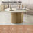 Marrina Round Manufactured Wood Coffee Table with Fluted Pedestal Base-211961114