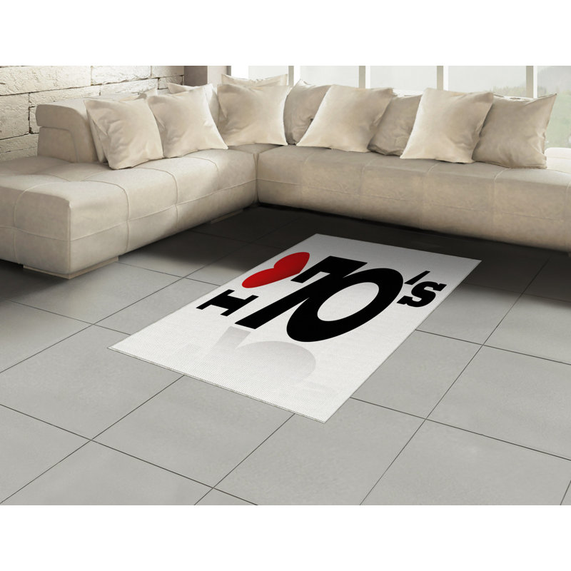 70s Party High Density Long Fiber Poly Threads Decorative Area Rug Carpet, Rectangle 4' x 5'8"