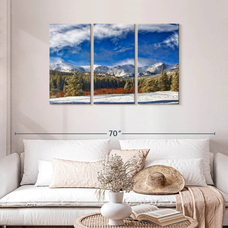 Rocky Mountain Park, heure d'hiver, Colorado, H 28 po x l 45 po