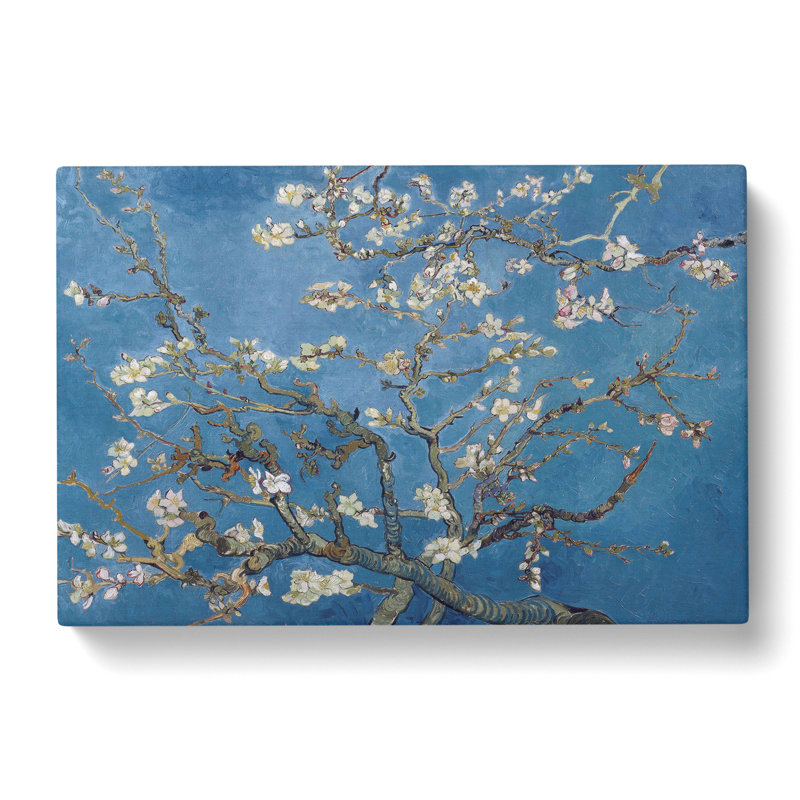 Almond Blossom Branches Vol.2 by Vincent Van Gogh - Wrapped Canvas Painting, 35cm H x 50cm W x 3cm D