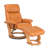 Beaucet 31.5" Wide Genuine Leather Swivel Recliner with Ottoman-1727185537