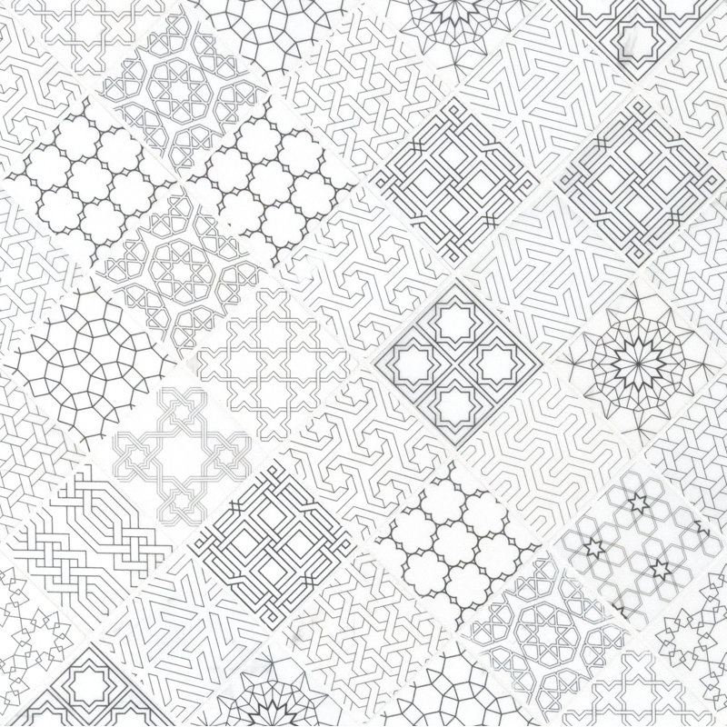 Ionian Sabari 12 in. x 12 in. Honed Marble Mosaic Floor and Wall Tile