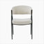 Chaises de salle à manger rembourrées avec pieds en métal (ensemble de 2)-635827675