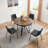 Marella Round Metal Base Dining Table-1241741406-1241741405