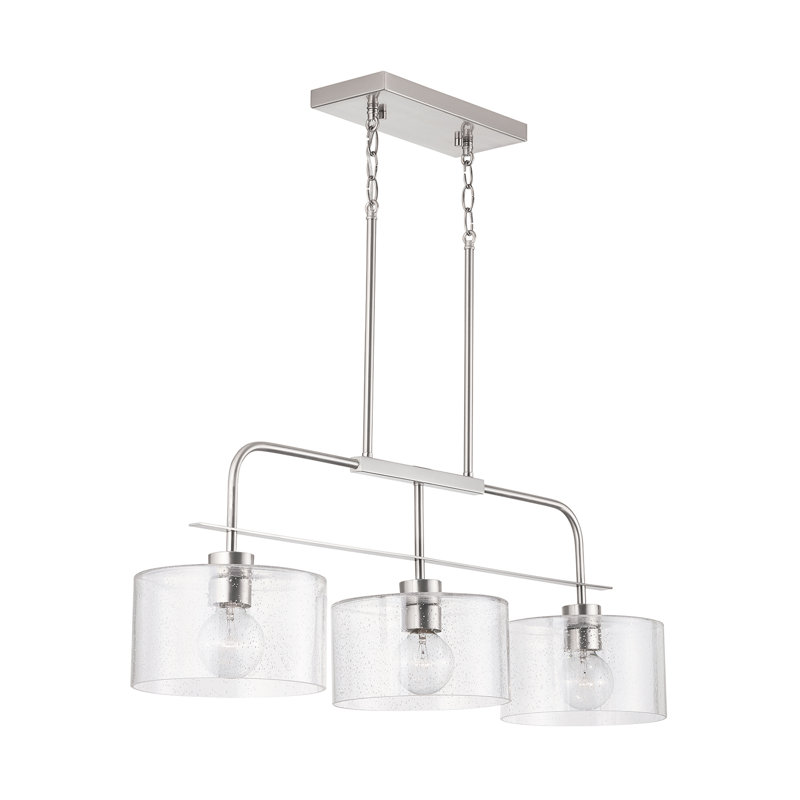 Yerington 3 - Light Kitchen Island Pendant, Brushed Nickel
