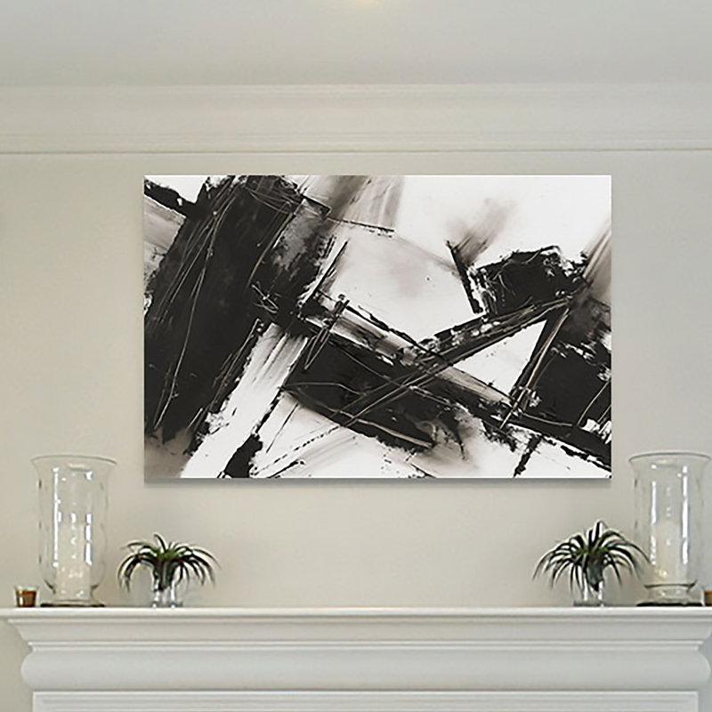 " Diagonal Matrix II ", 12" H x 18" W x 1.5" D, Wrapped Canvas