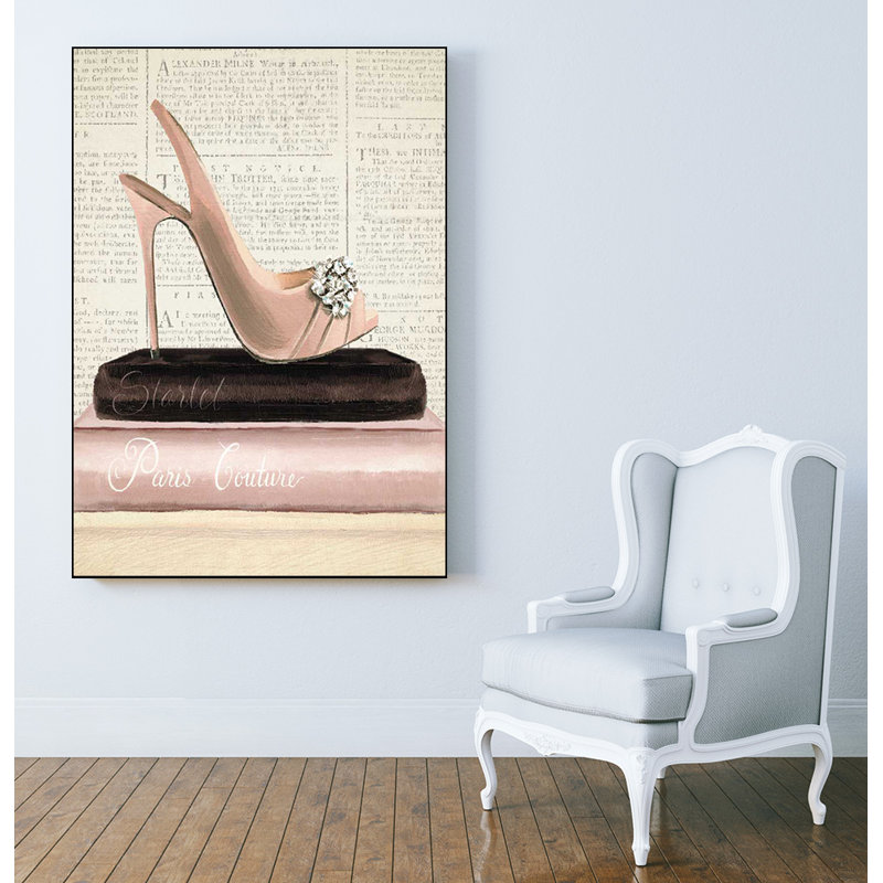 «Fashion Magazine III» par Marco Fabiano, reproduction d'art sur cadre flottant, H 32 po x l 24 po x P 2 po