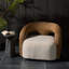 Fauteuil pivotant extérieur Mazie - crème Vergo