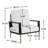 Upholstered Accent Armchair Single Sofa Chair