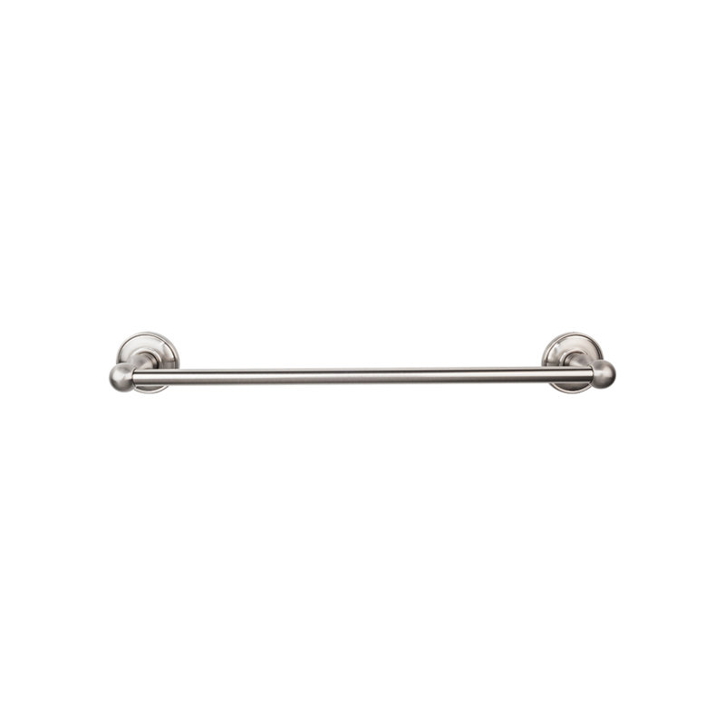 Edwardian Bath Single 32 1/2" Wall Mounted  Towel Bar, Brushed Satin Nickel