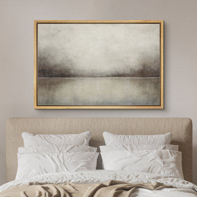 «Abstract Forest Lake Landscape Wilderness Impressionism Traditional Scenic» sur toile