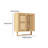 Bamboo Wall Mounted Bathroom Cabinet with Towel Bar, Bathroom Storage Cabinet with Shelves