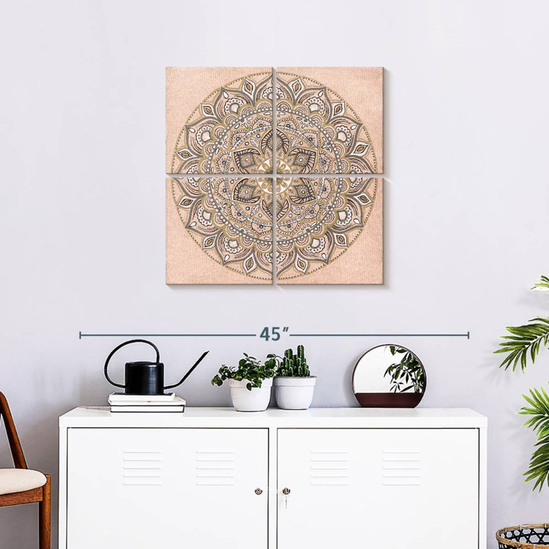 Mandala Kerner Blush, H 26 po x l 26 po