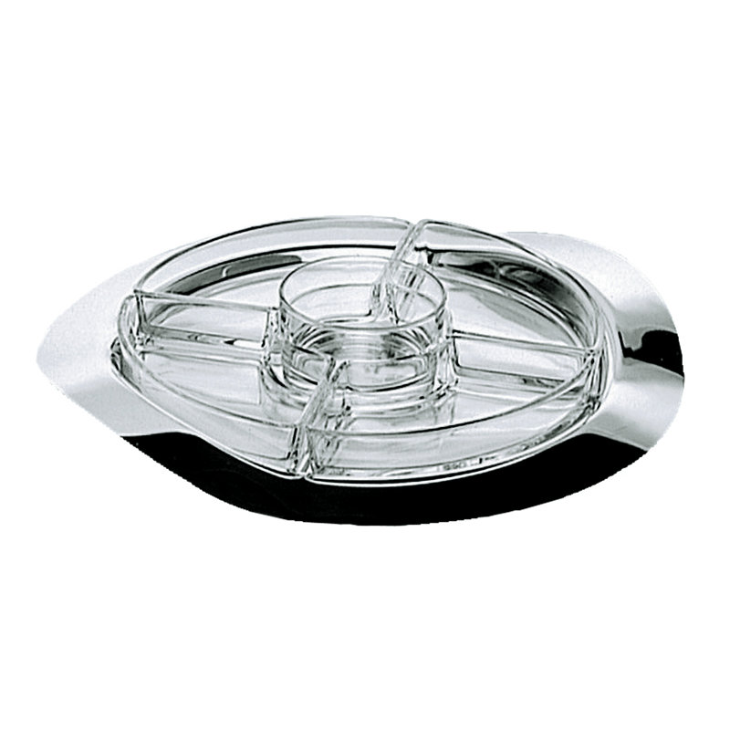 Stainless Steel Divided Serving Dish